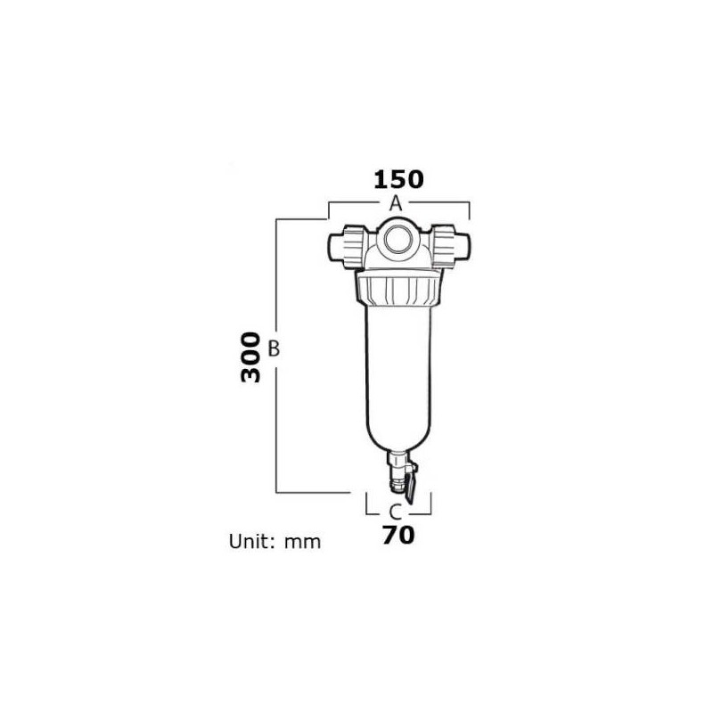 04 Cartuccia per Filtro Autopulente MIDI 3/4"