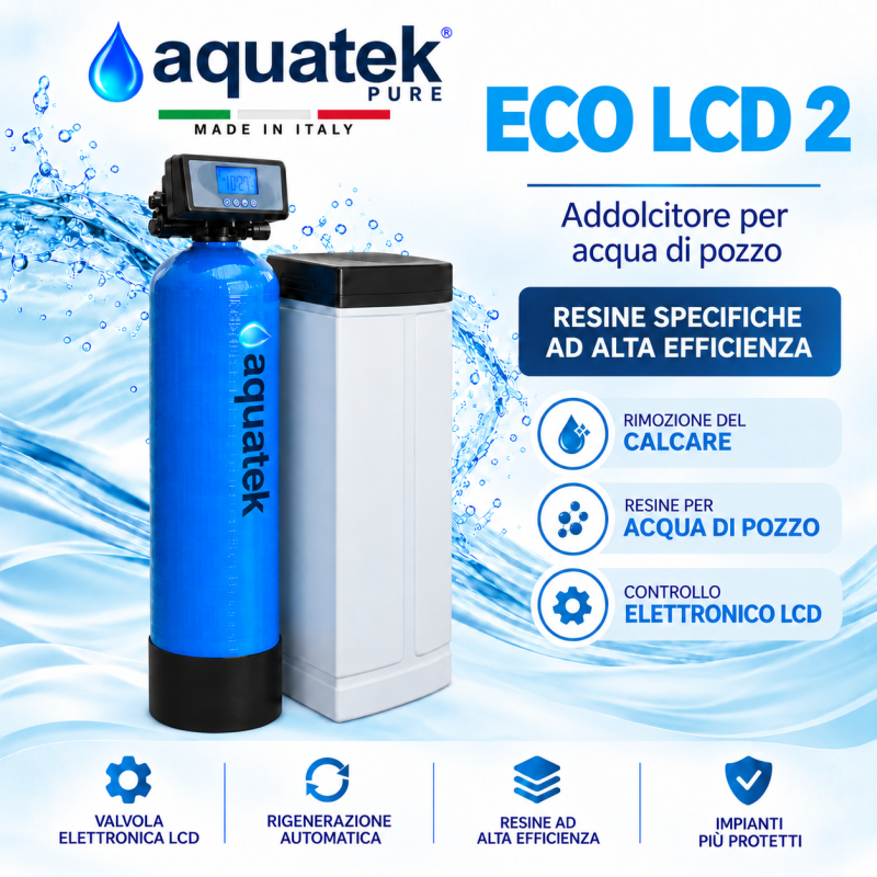 ECO LCD 2 - addolcitore per acqua di pozzo