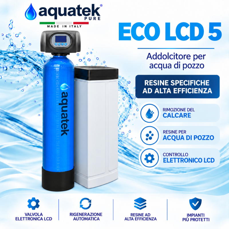ECO LCD 5 - addolcitore per acqua di pozzo