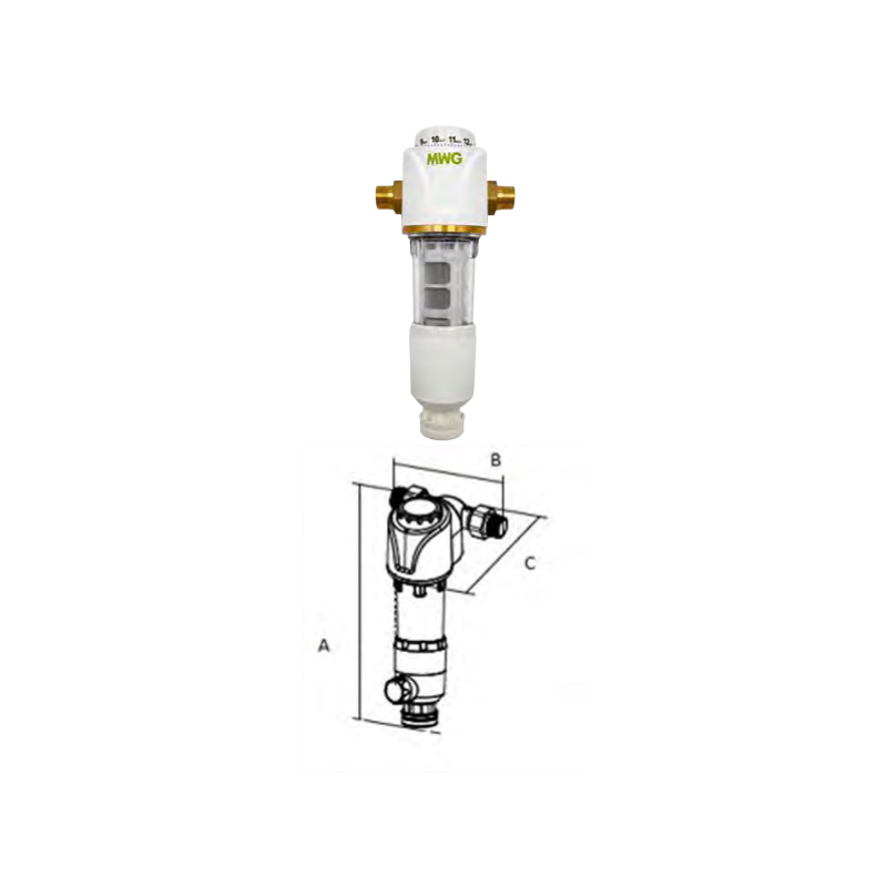 05 Filtro autopulente MWG 1" con manometro