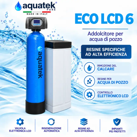 ECO LCD 6 - addolcitore per acqua di pozzo